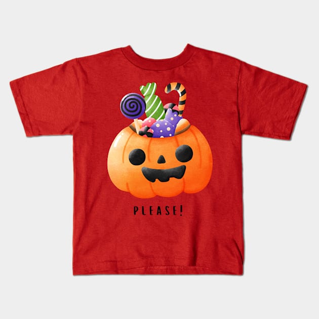 Treats, Please - Candy Kids T-Shirt by Pili + Positives